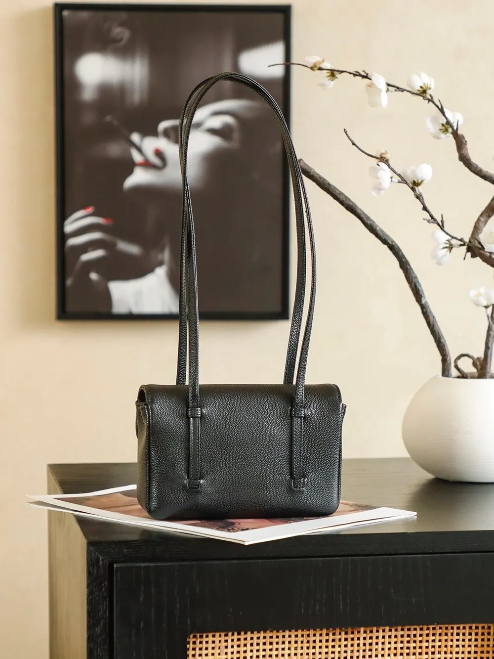Hobo Shoulder Bag Vintage Leather