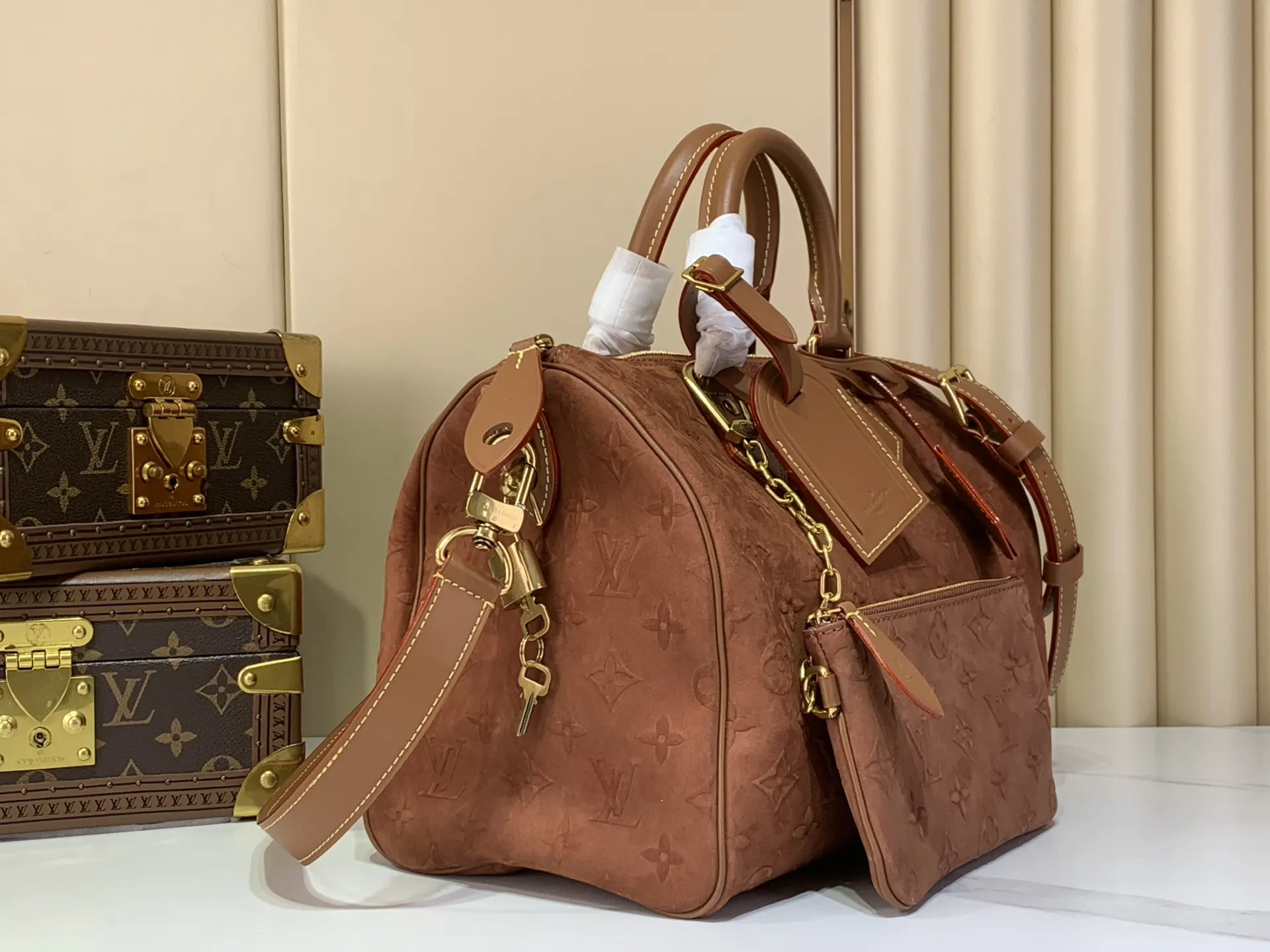 Brown Chain Bag Leather