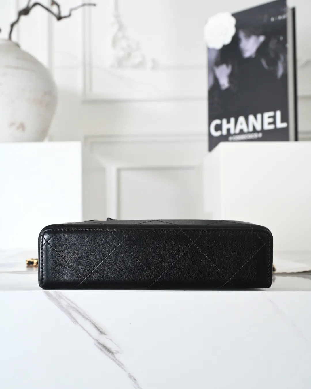 Black Brown Cosmetic Pouch