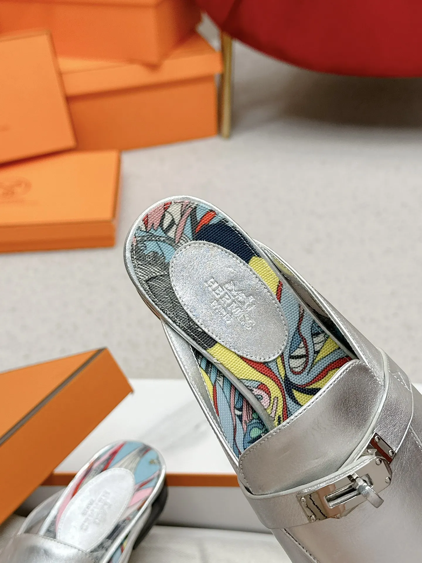 Hermès 小牛皮 拖鞋 舒适