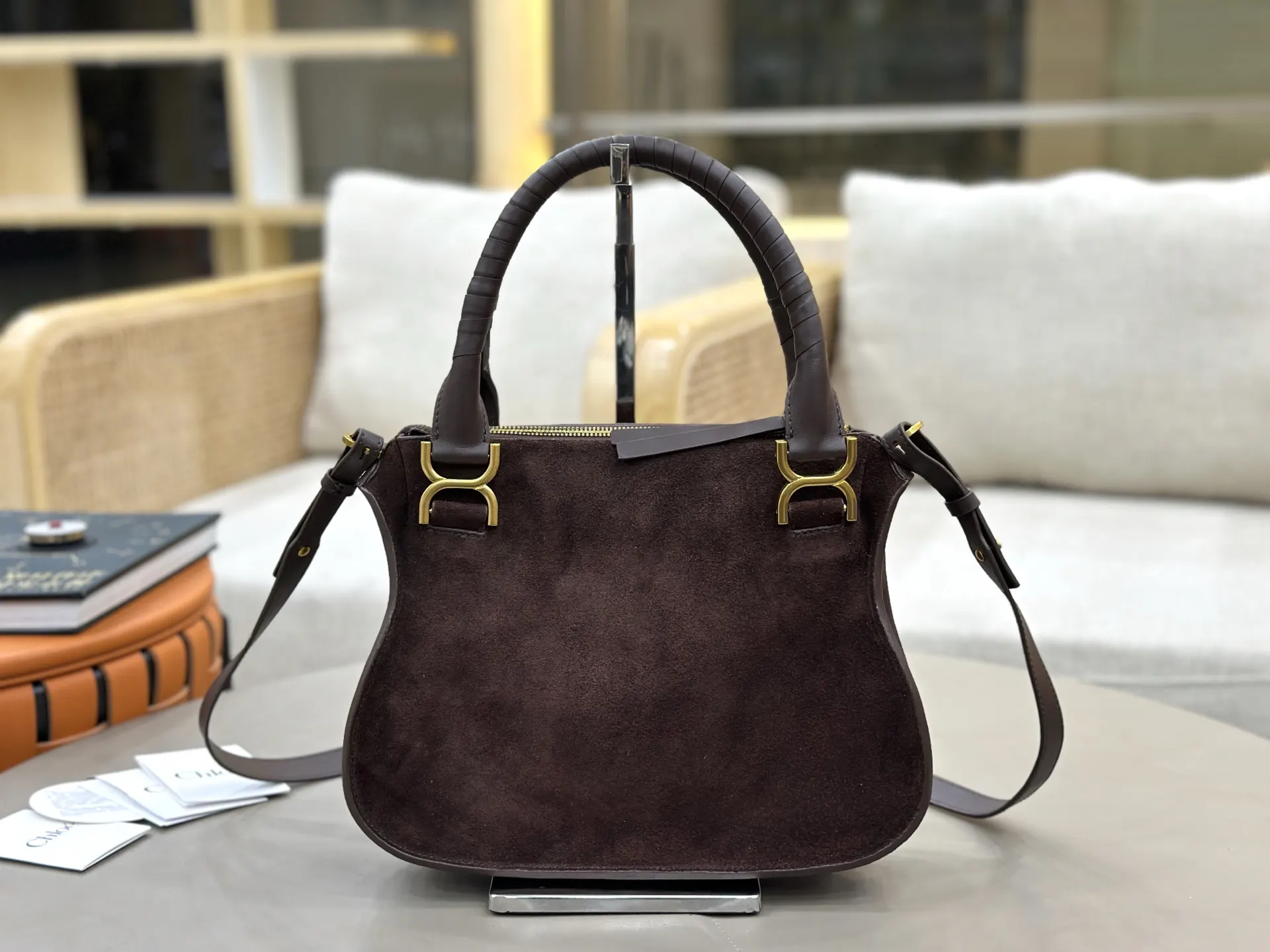 小牛皮 Chloe Marcie马鞍包 斜挎包 轻便斜挎款