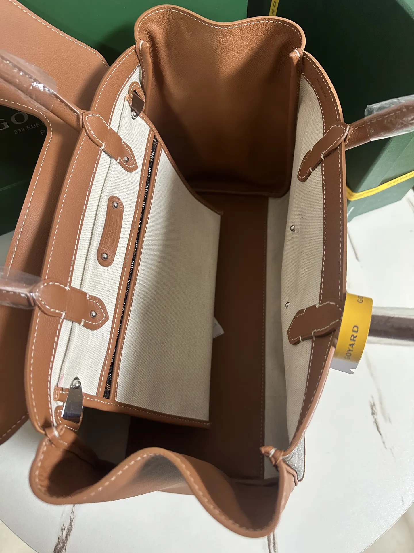 Goyard Tote Bag Leather