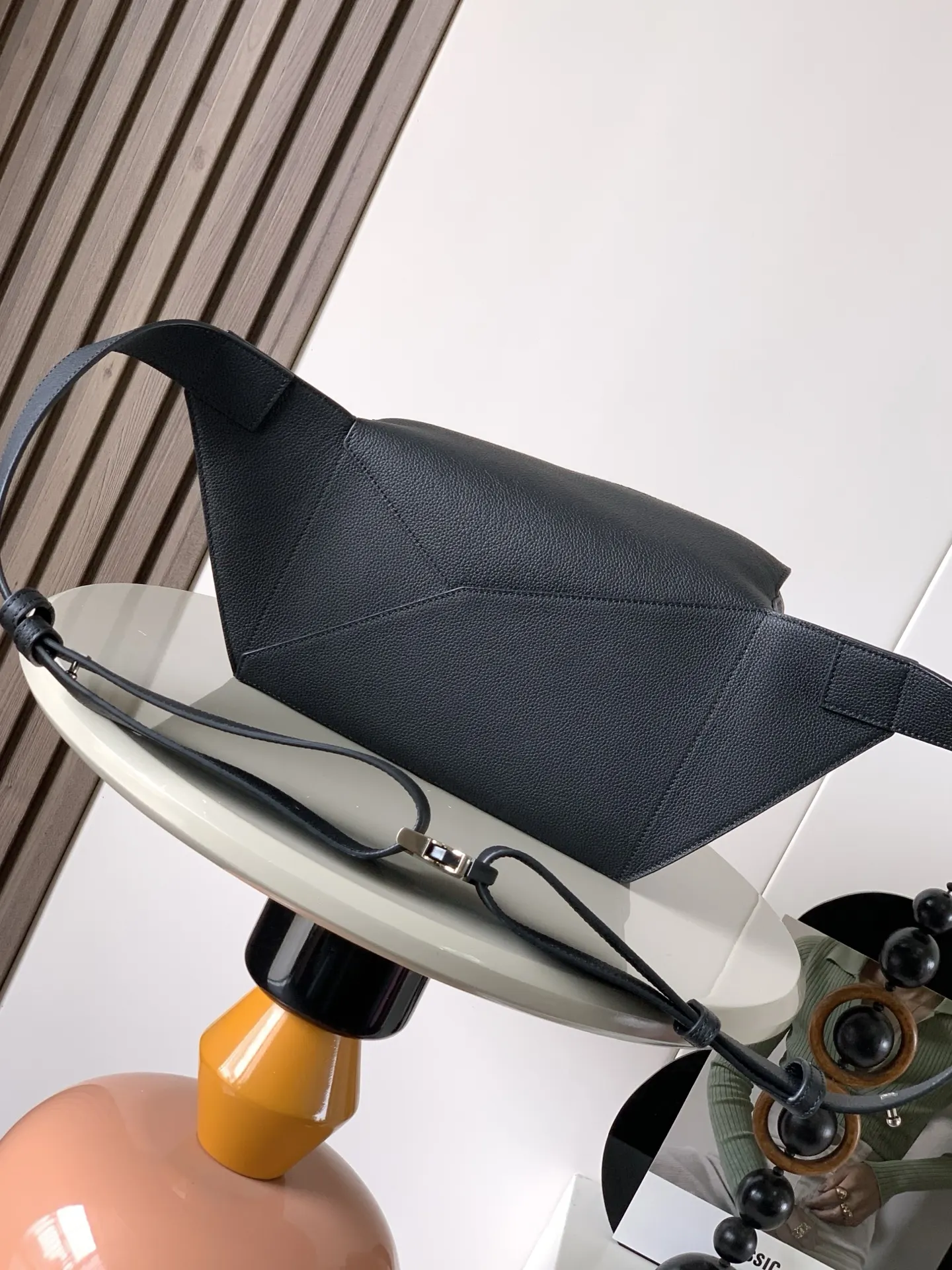 Black Belt Bag Casual Leather