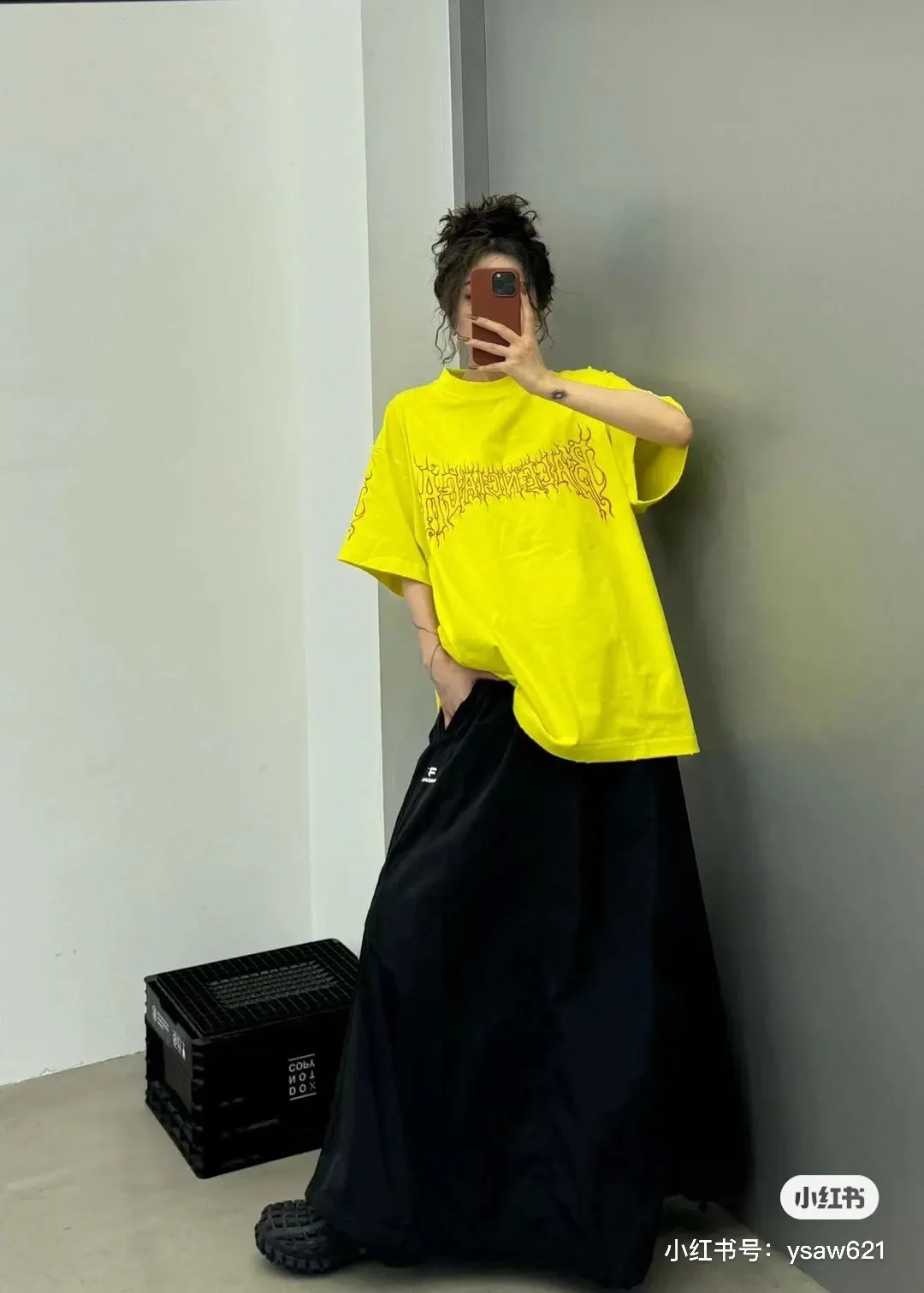 Balenciaga Logo Letter Short Sleeve T-Shirt Street Casual