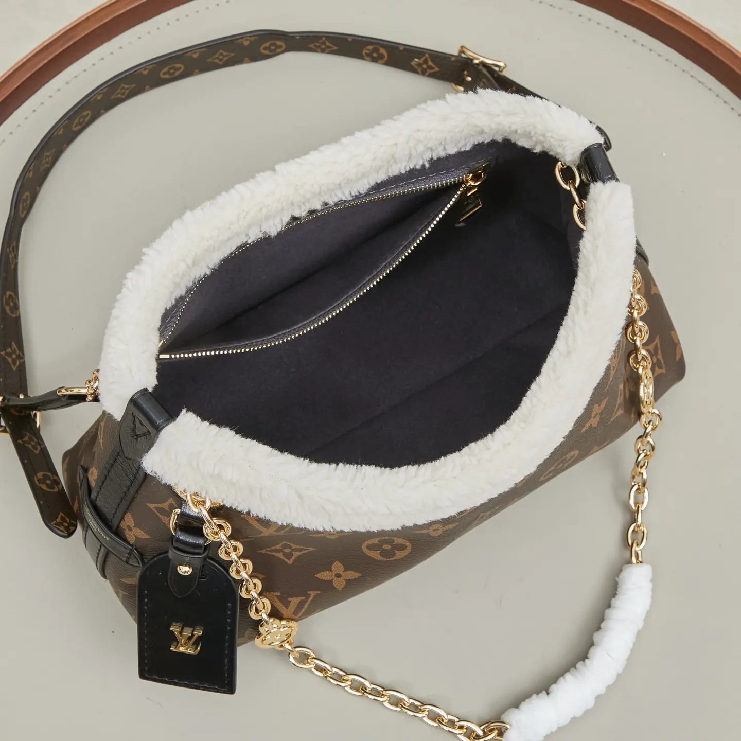 CarryAll 老花 帆布 鏈條包 精致鏈條款
