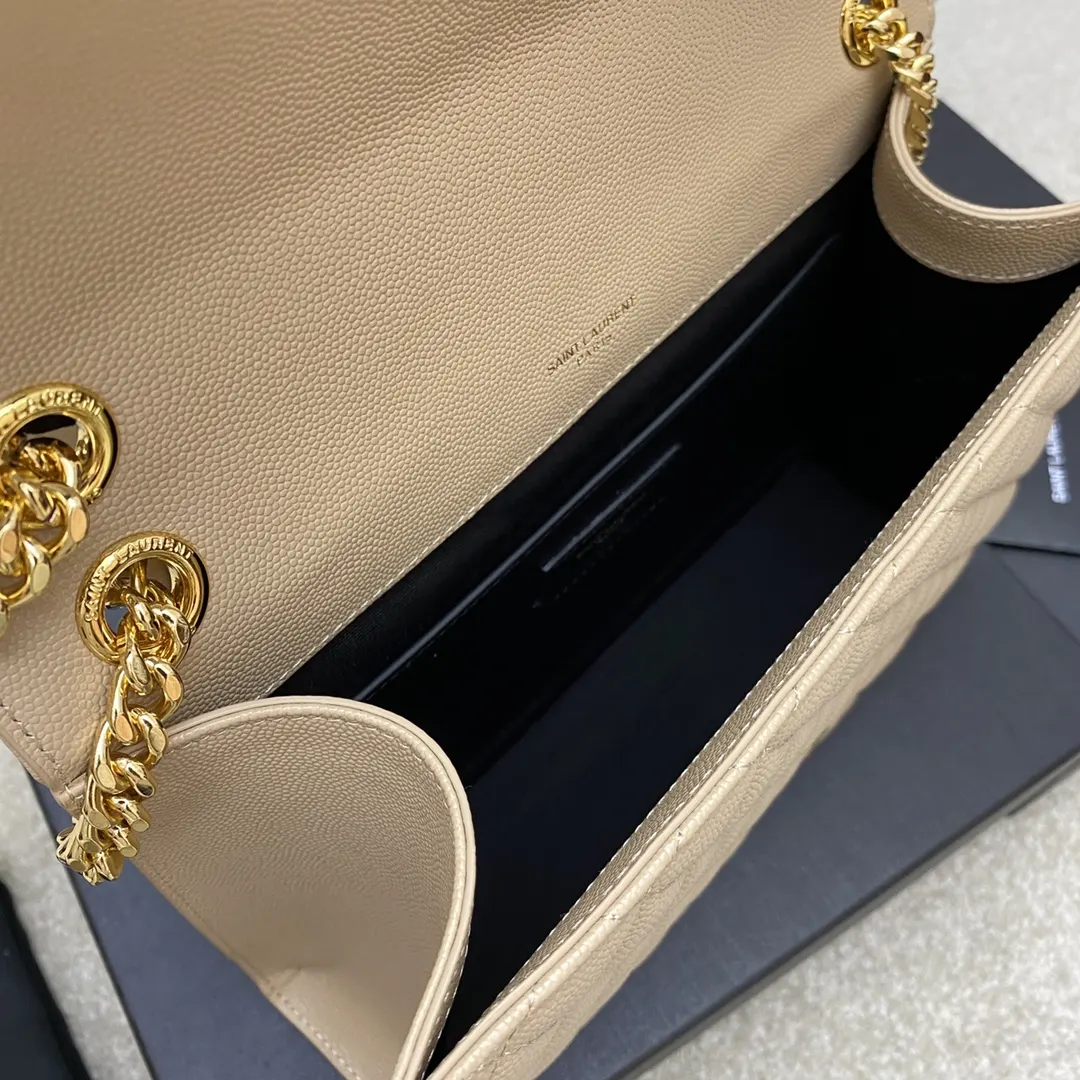 Beige Chain Bag Leather Image 9 Beige Chain Bag Leather Image 9