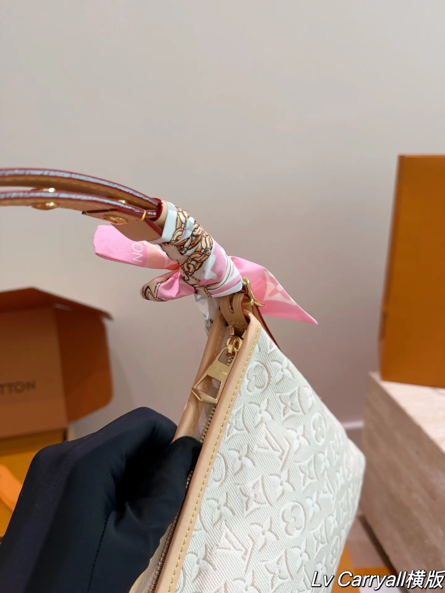 LV 棕色 老花 手提包 精选款