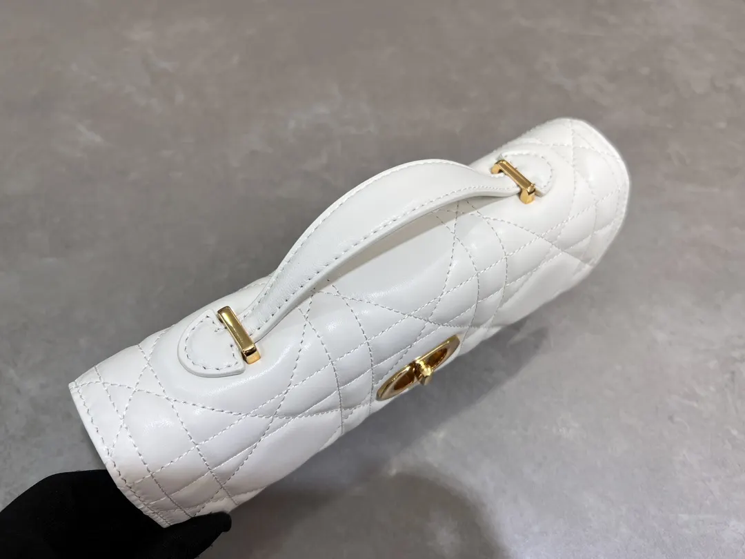 Caro 酒红 金色 羊皮 手拿包 精致手拿款