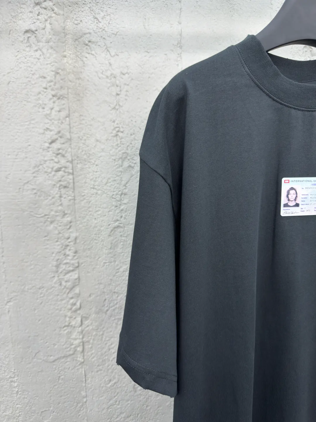 Balenciaga Black Cotton Short Sleeve T-Shirt Street
