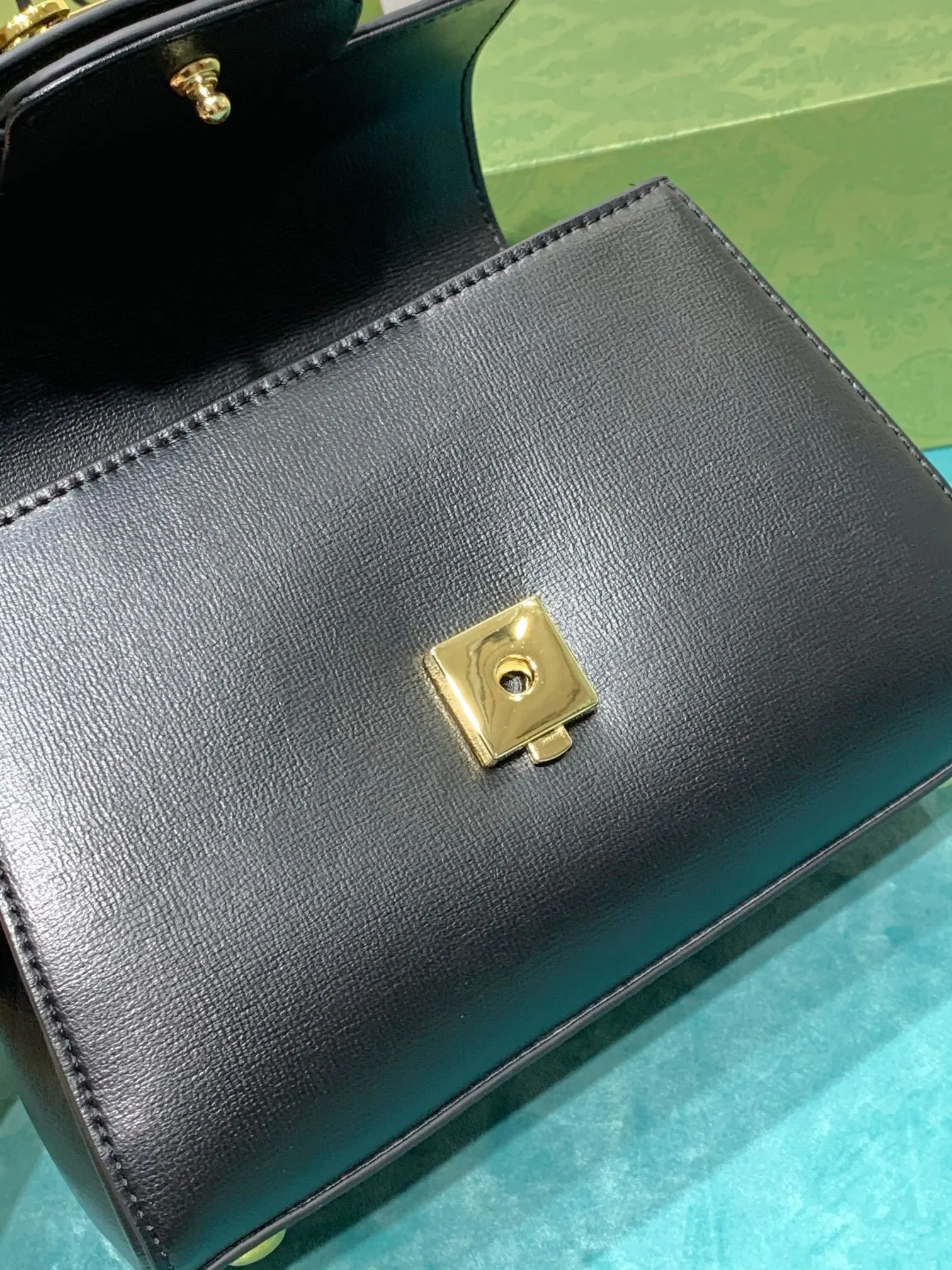 Gucci 棕色 帆布 Horsebit 系列手提包 作为 Hors 通勤手提款