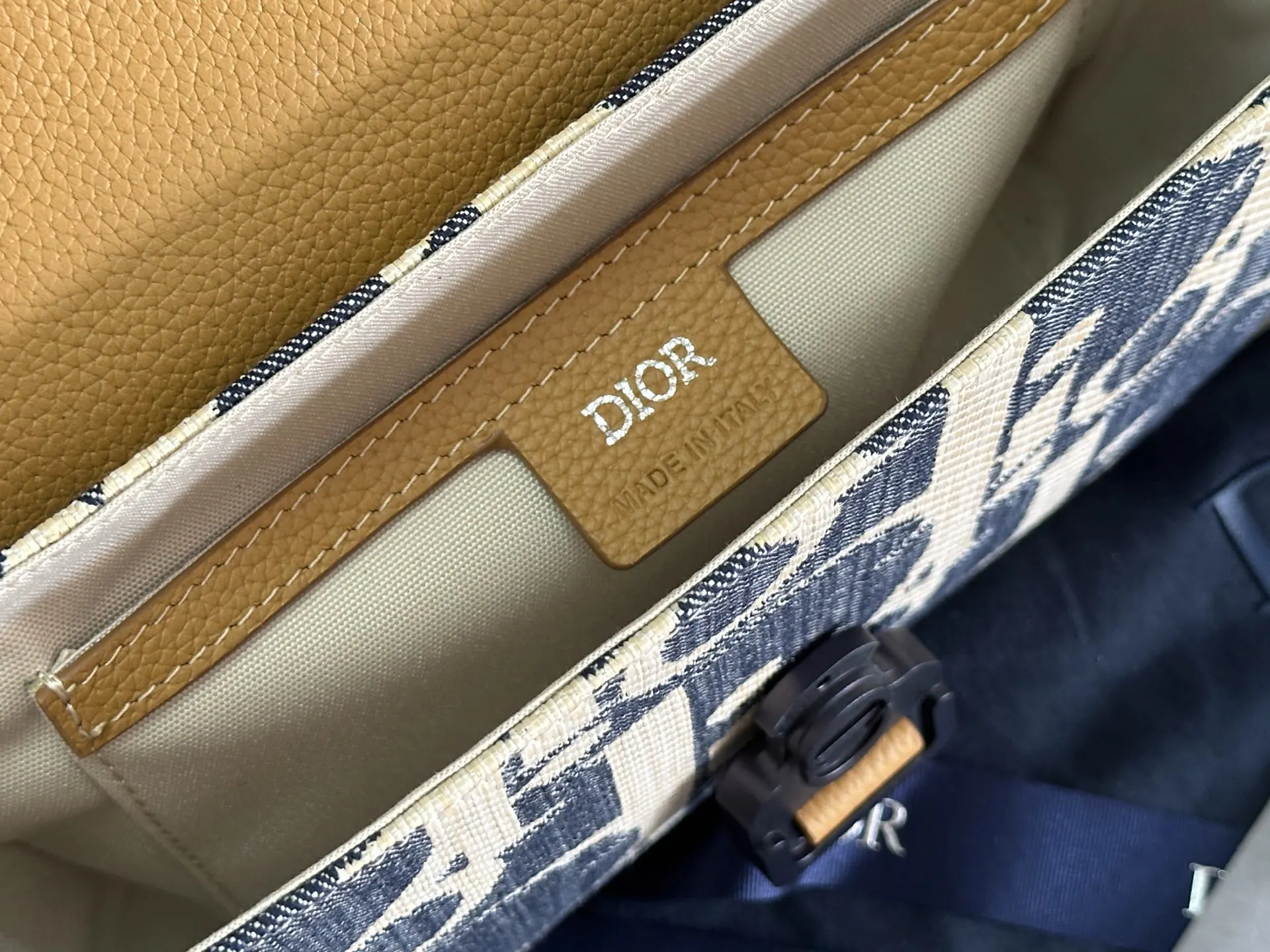 Dior Saddle Brown Leather Handbag