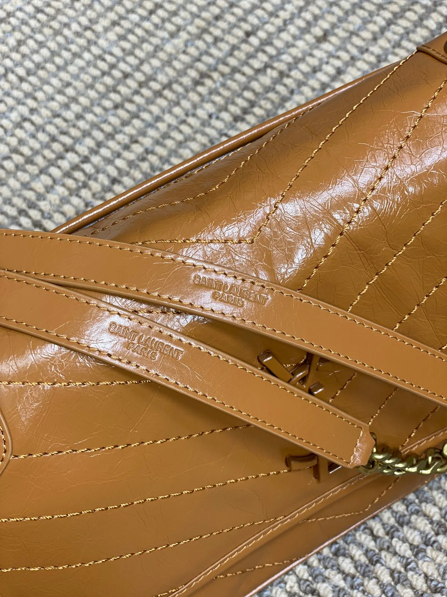 Brown Hobo Shoulder Bag Vintage