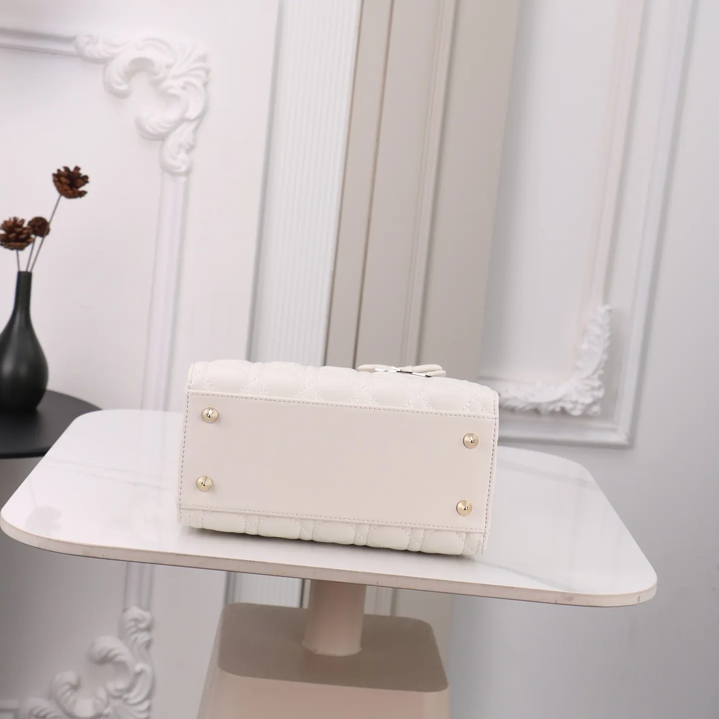 Dior Lady Dior 迷你 白色 手提包