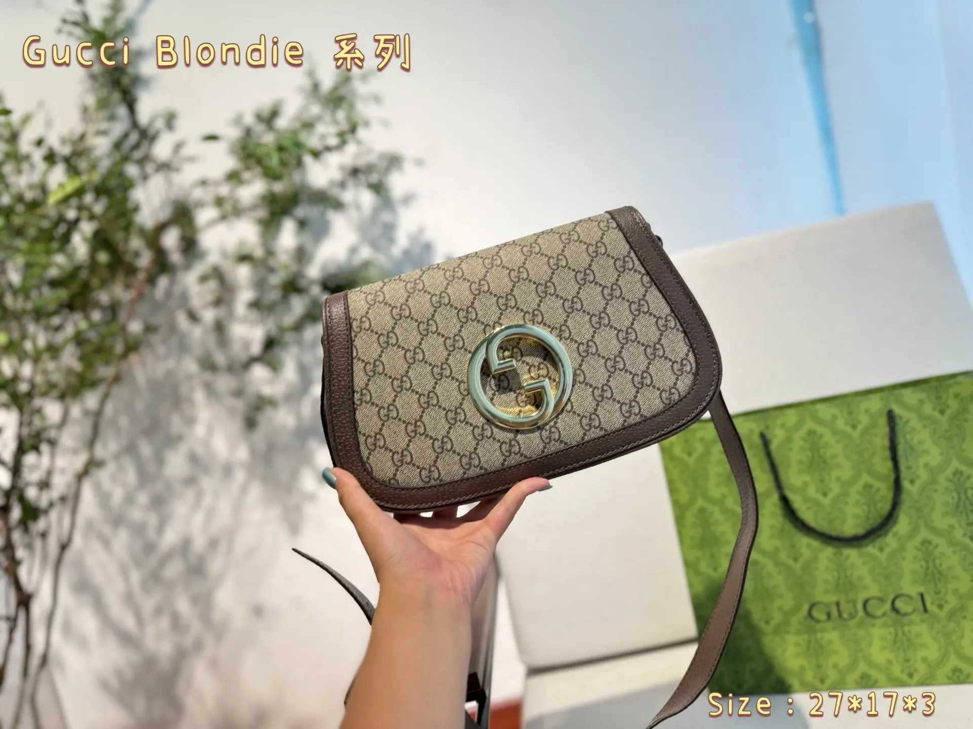 Gucci 流露經典的典雅气息 百搭 腋下包 復古腋下背款