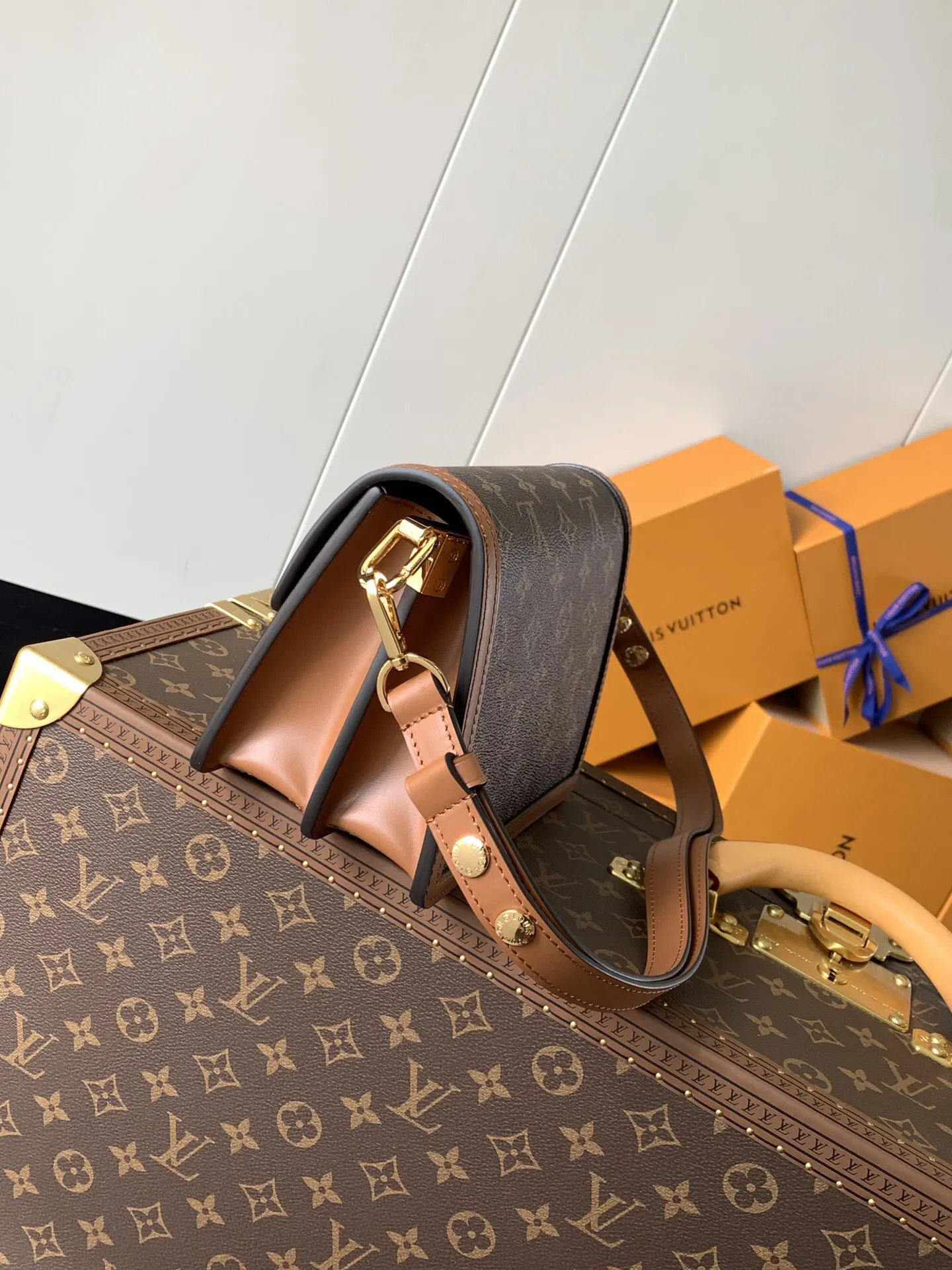Louis Vuitton Hobo Shoulder Bag Vintage Leather