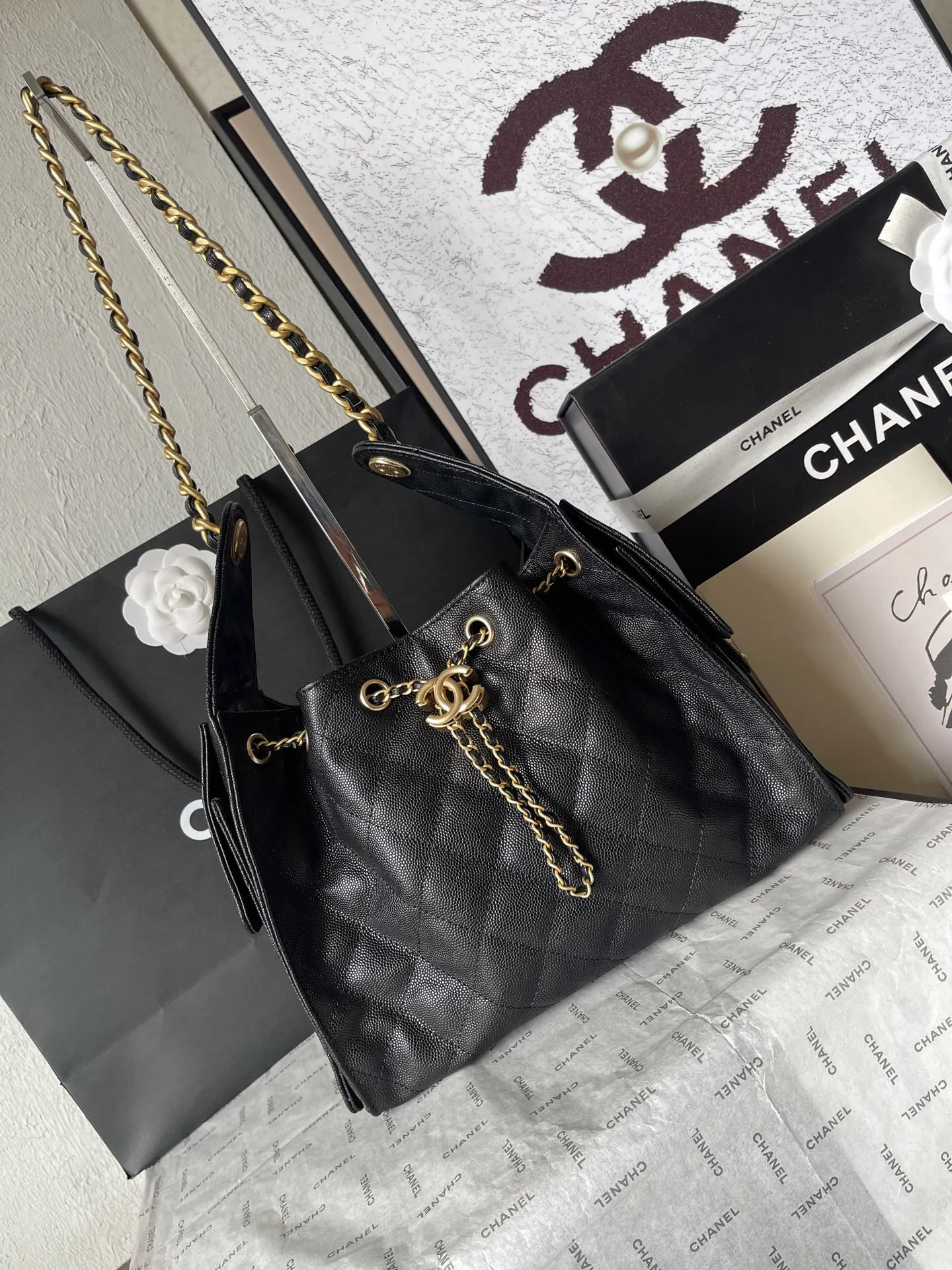 CHANEL Hobo 法国 高端定制品 Chane 球 腋下包 復古腋下背款