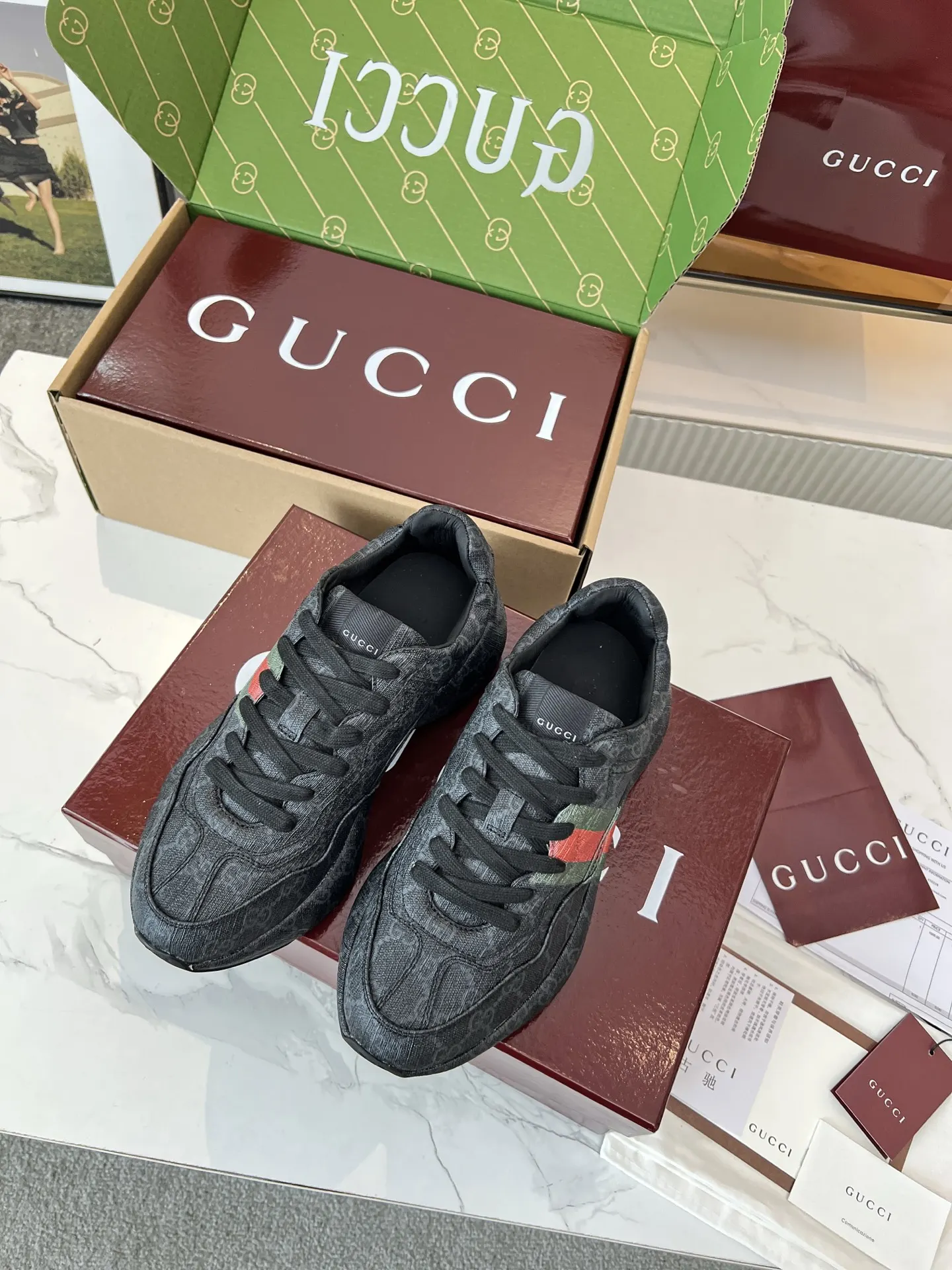 Gucci Logo休闲运动鞋