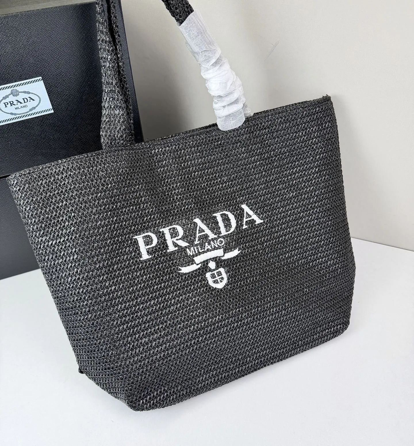 Prada 刺绣 Logo 托特包