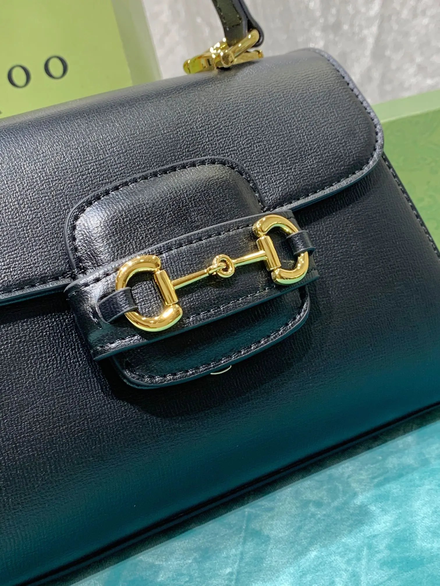 Gucci 棕色 帆布 Horsebit 系列手提包 作为 Hors 通勤手提款