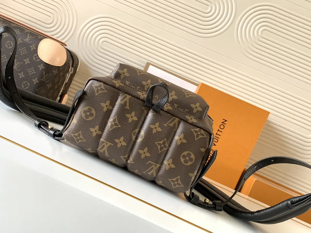老花 牛皮 雙肩包 实用雙肩款