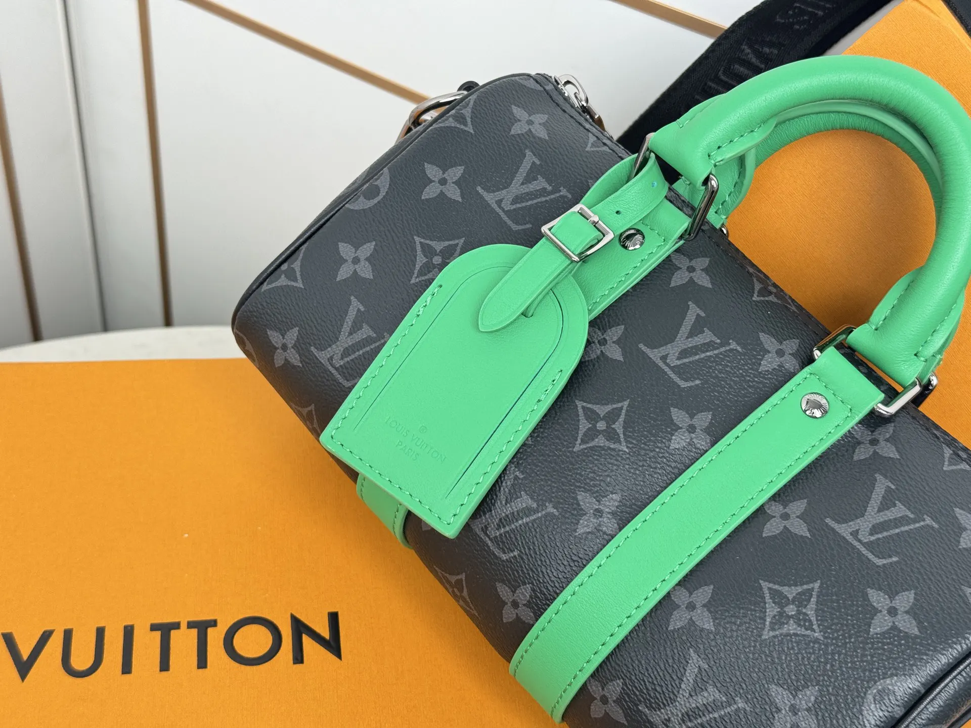 Keepall 綠色 帆布 旅行袋 大容量旅行款
