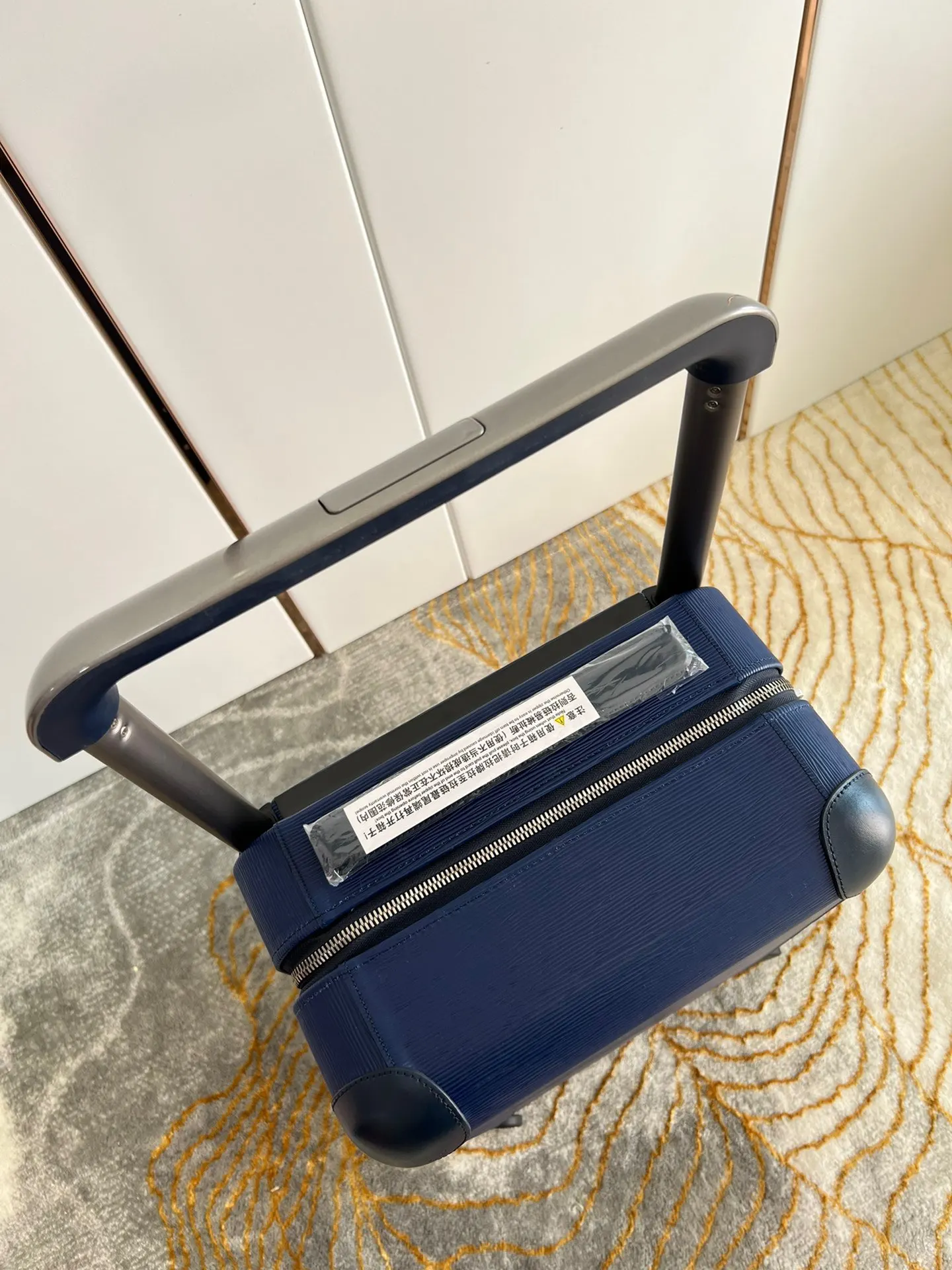 Louis Vuitton Blue Suitcase Travel Lightweight Canvas