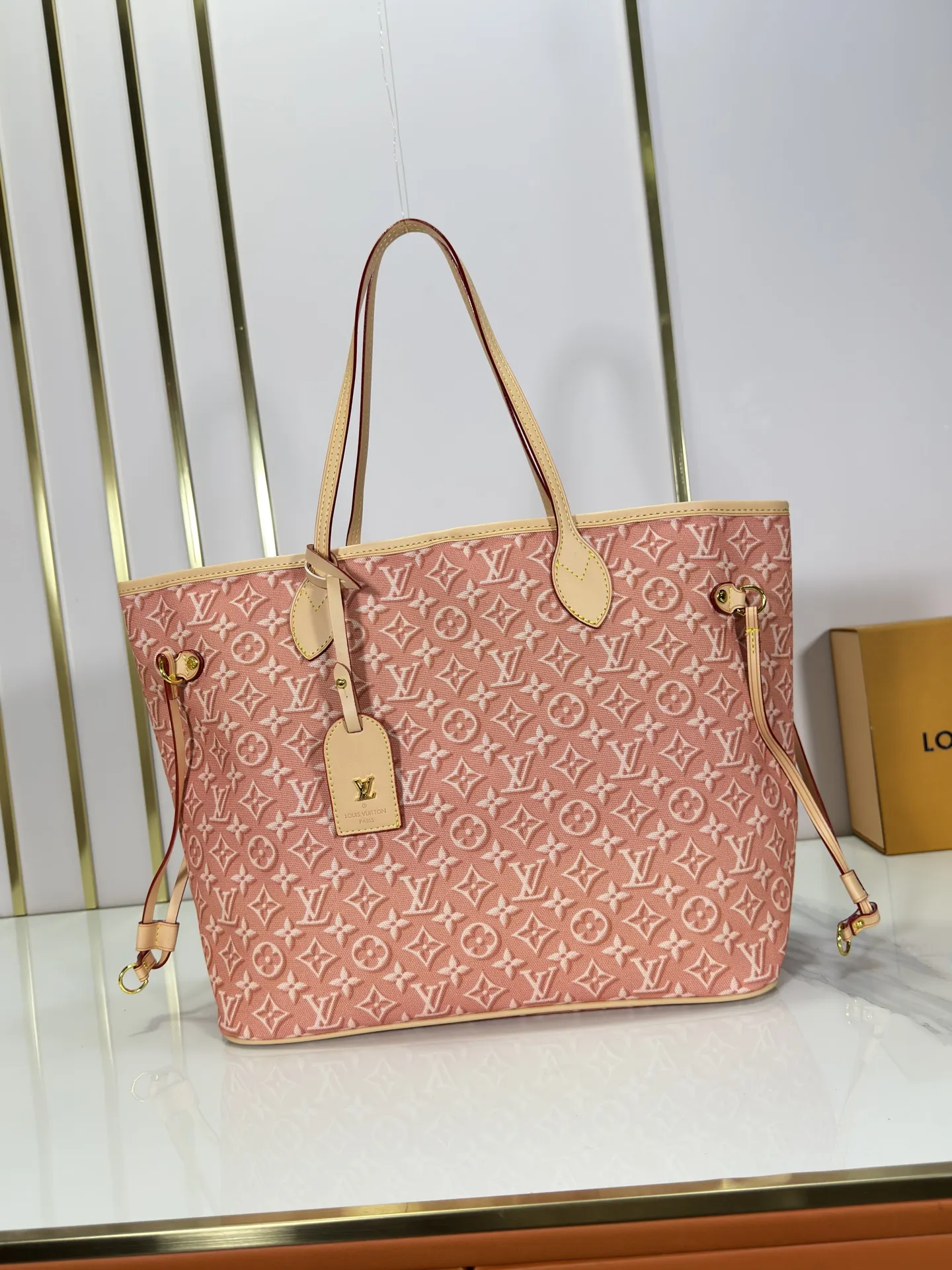Neverfull 老花 牛仔 牛皮 收纳包 旅行收纳款