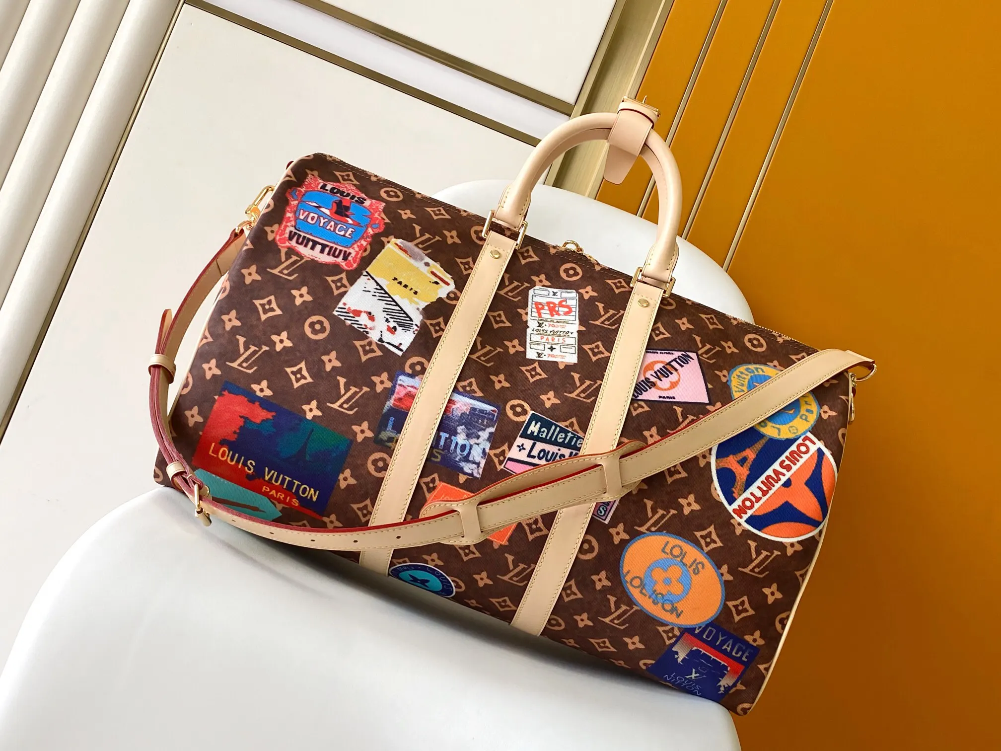 LV Keepall 牛皮 旅行包 大容量旅行款