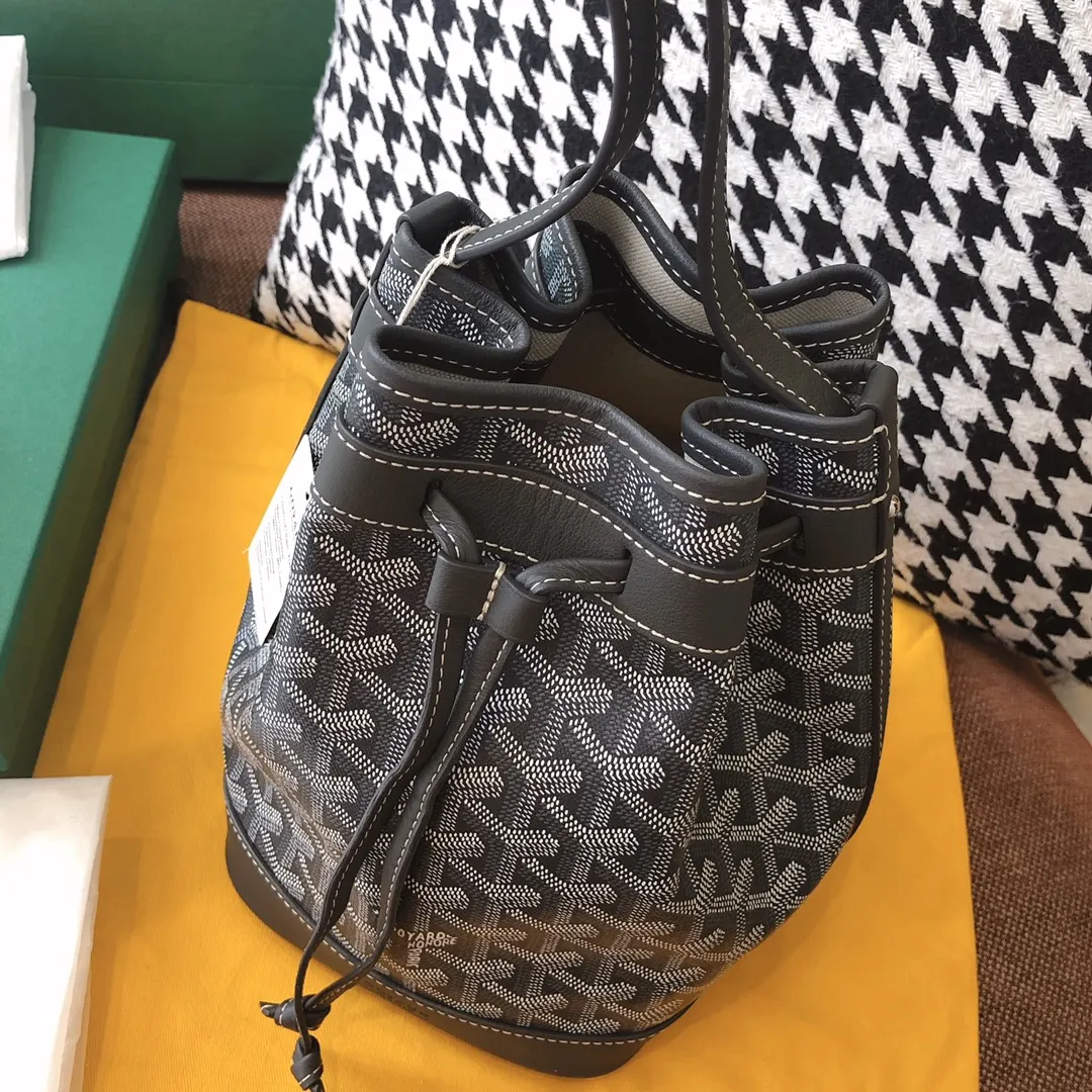 Goyard 老花 灰色 帆布 水桶包 休閒水桶款