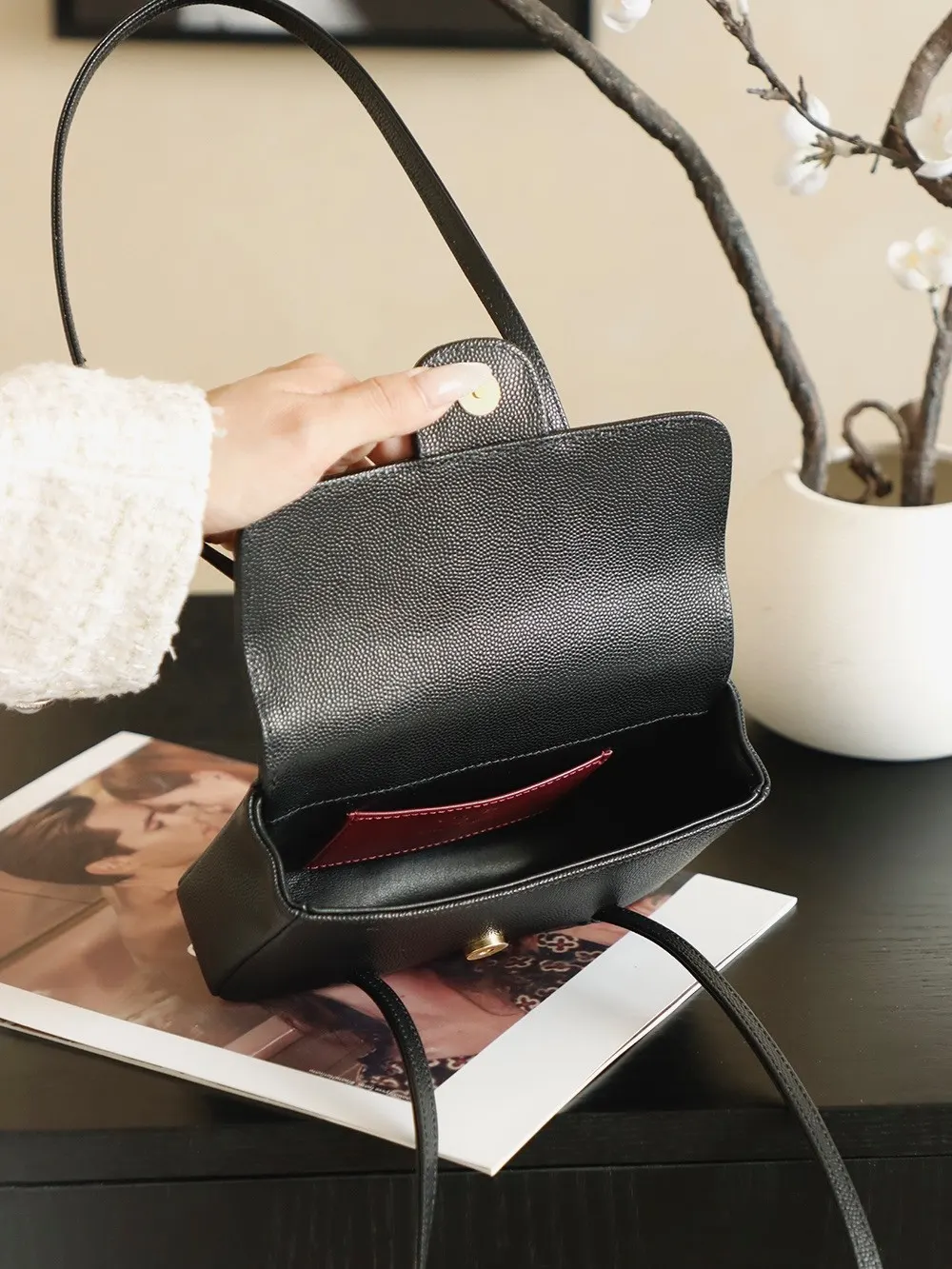 Hobo Shoulder Bag Vintage Leather