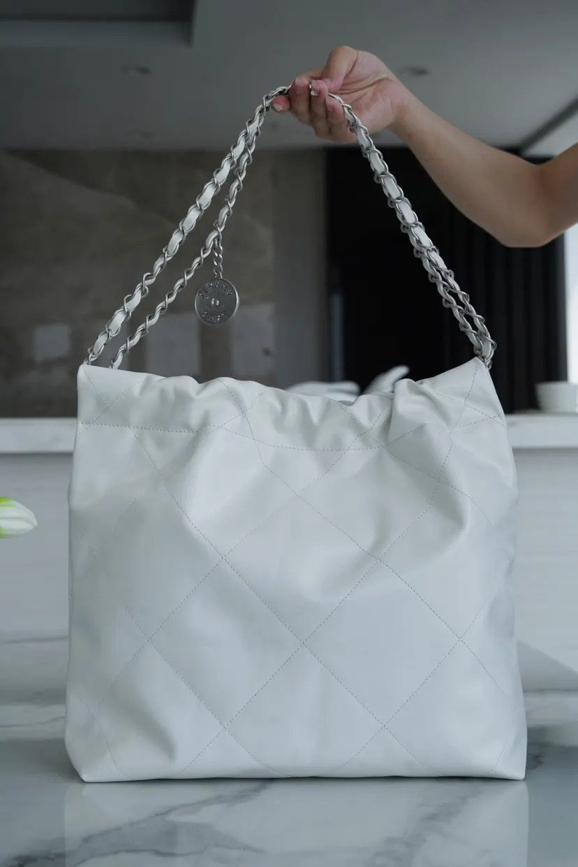Chanel White Tote Bag
