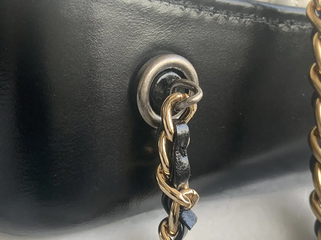 Silver Gold Backpack Leather