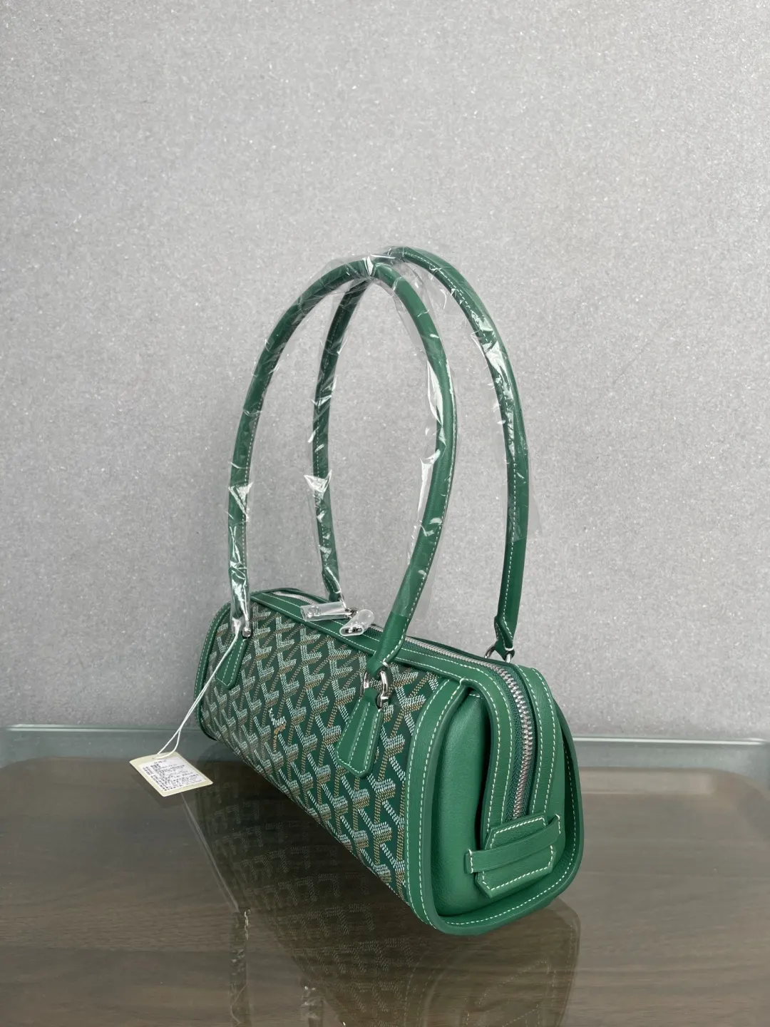 Goyard 藍色 小牛皮 腋下包 復古腋下背款