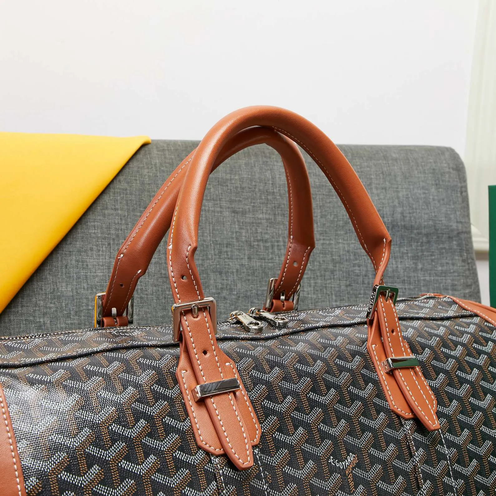 Goyard 吴亦凡同款包男女同款口袋GY戈雅旅行包手提单肩短 大容量旅行款