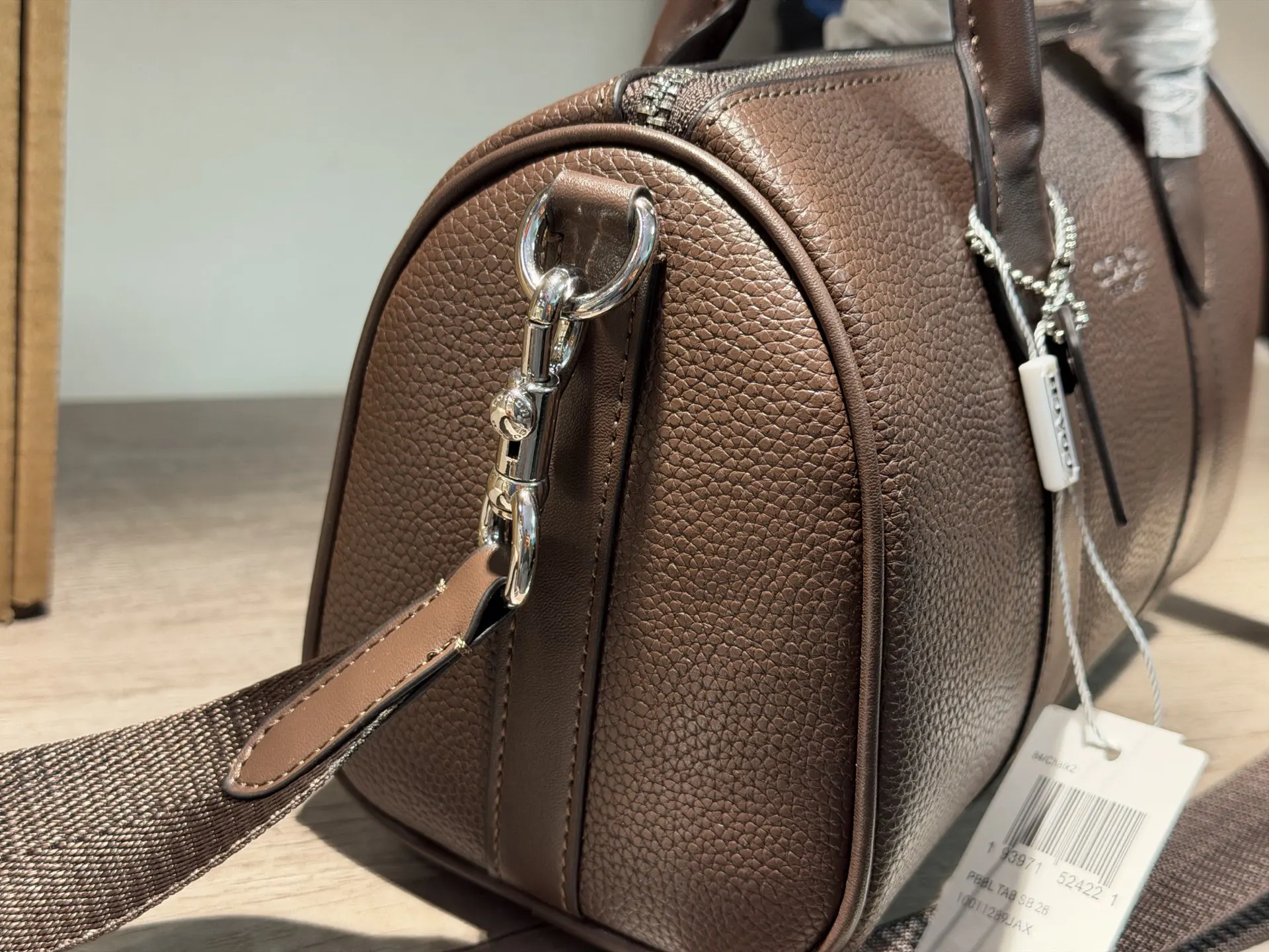 Coach 老花 黄色 小牛皮 旅行包 大容量旅行款