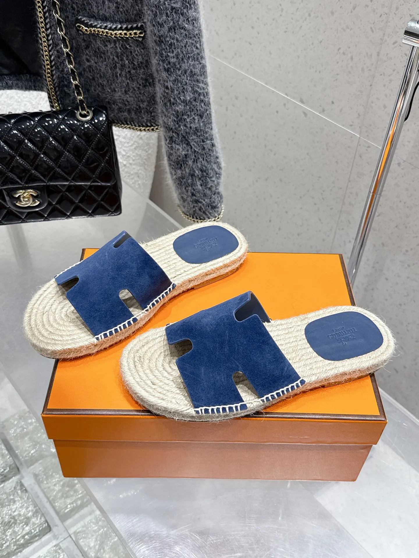 Hermès 牛皮 拖鞋 舒适