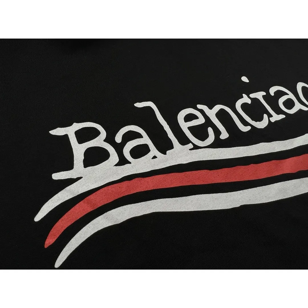 Balenciaga 黑色 純棉 Logo 短袖T恤(數字5) Balenciaga 黑色 純棉 Logo 短袖T恤(數字5)