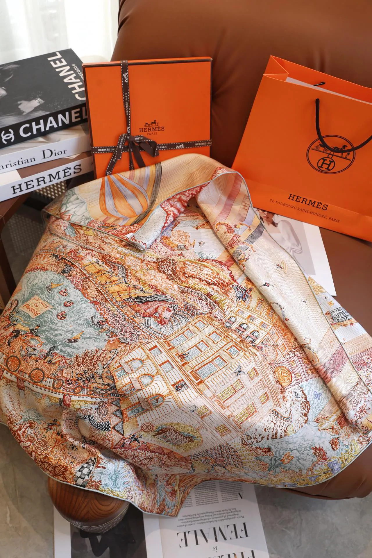 Hermès 丝巾 精致配饰