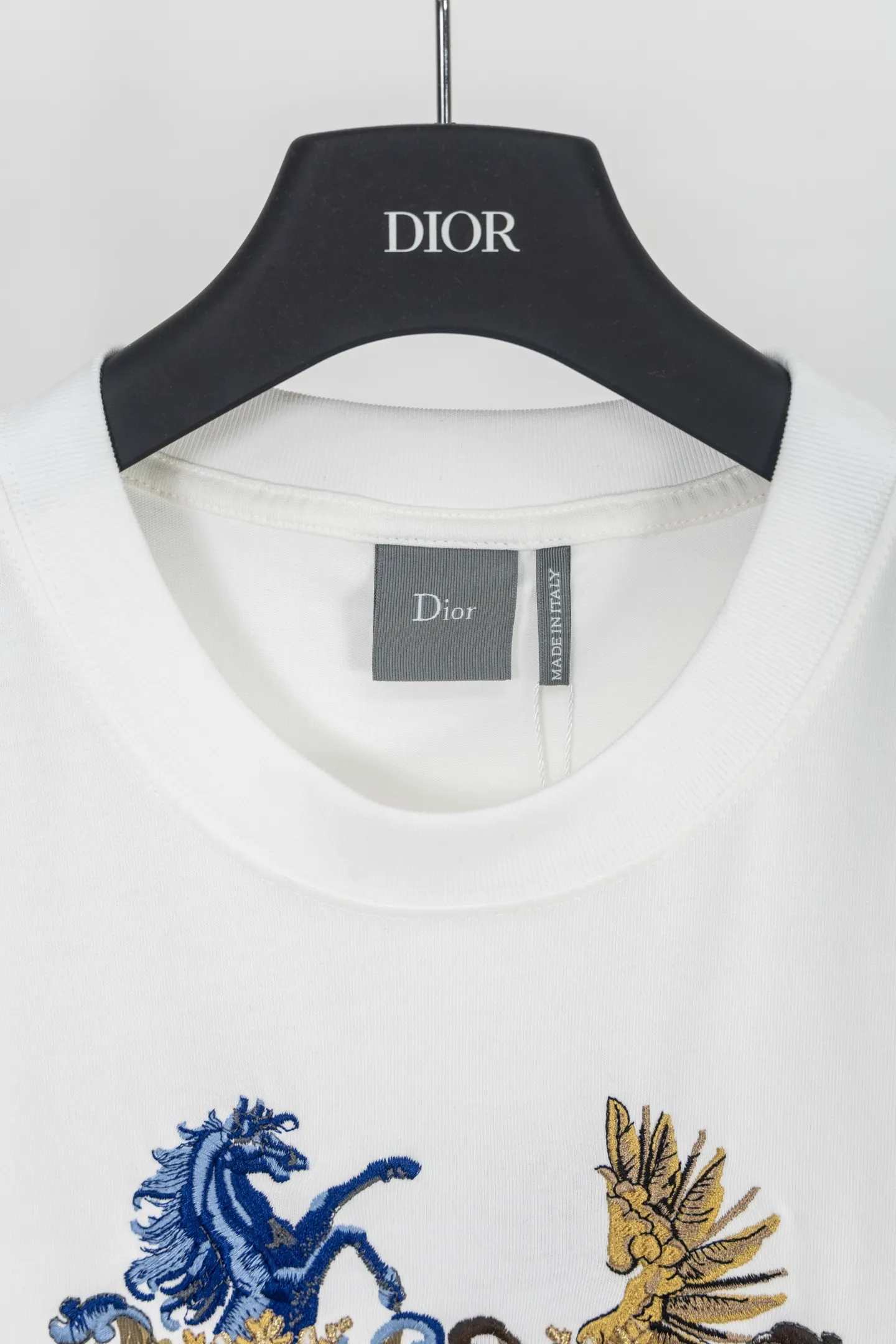 DIOR 白色 刺绣 印花 短袖T恤 休闲百搭款