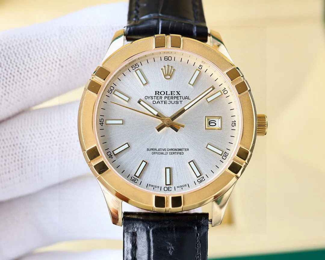 Rolex 小牛皮 白 金 上市 劳力士日志系列 手表 经典腕表款