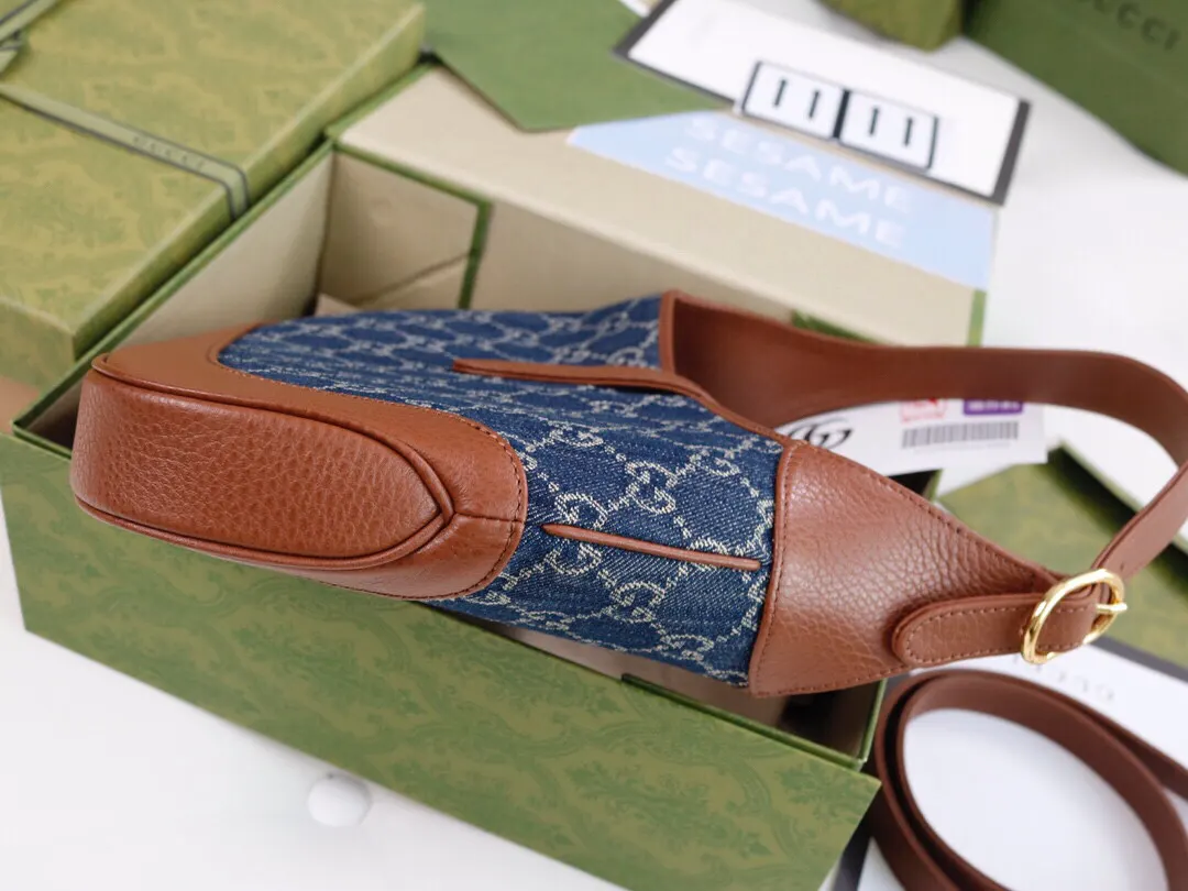Gucci 牛仔 牛皮 价 腋下包 復古腋下背款