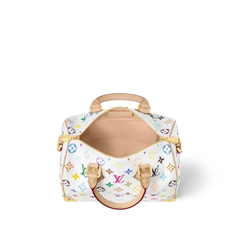 LV 白色彩色老花Speedy手袋 小号款 复古款｜ORBUYBAG 岚奢包高端时尚精品