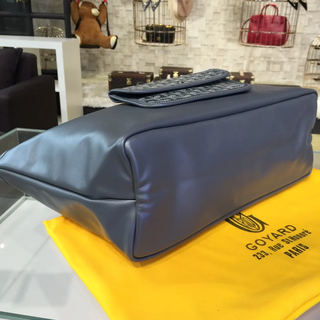 Goyard 戈雅 双面可用 充满法式优雅 订制Y字母涂鸦料 皮轻 托特包 大容量托特款