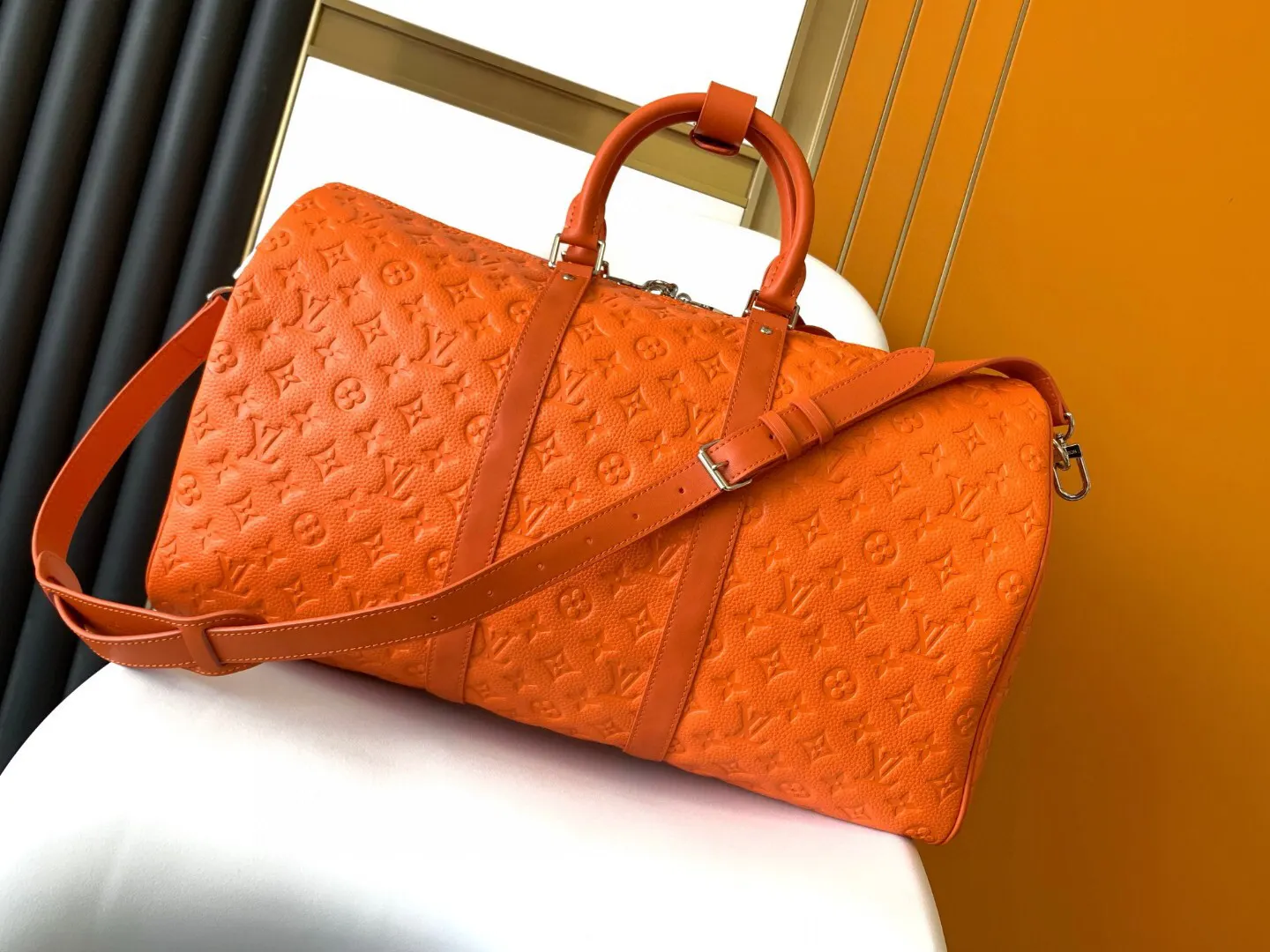 Keepall 紅色 黃色 Mo旅行袋 大容量旅行款