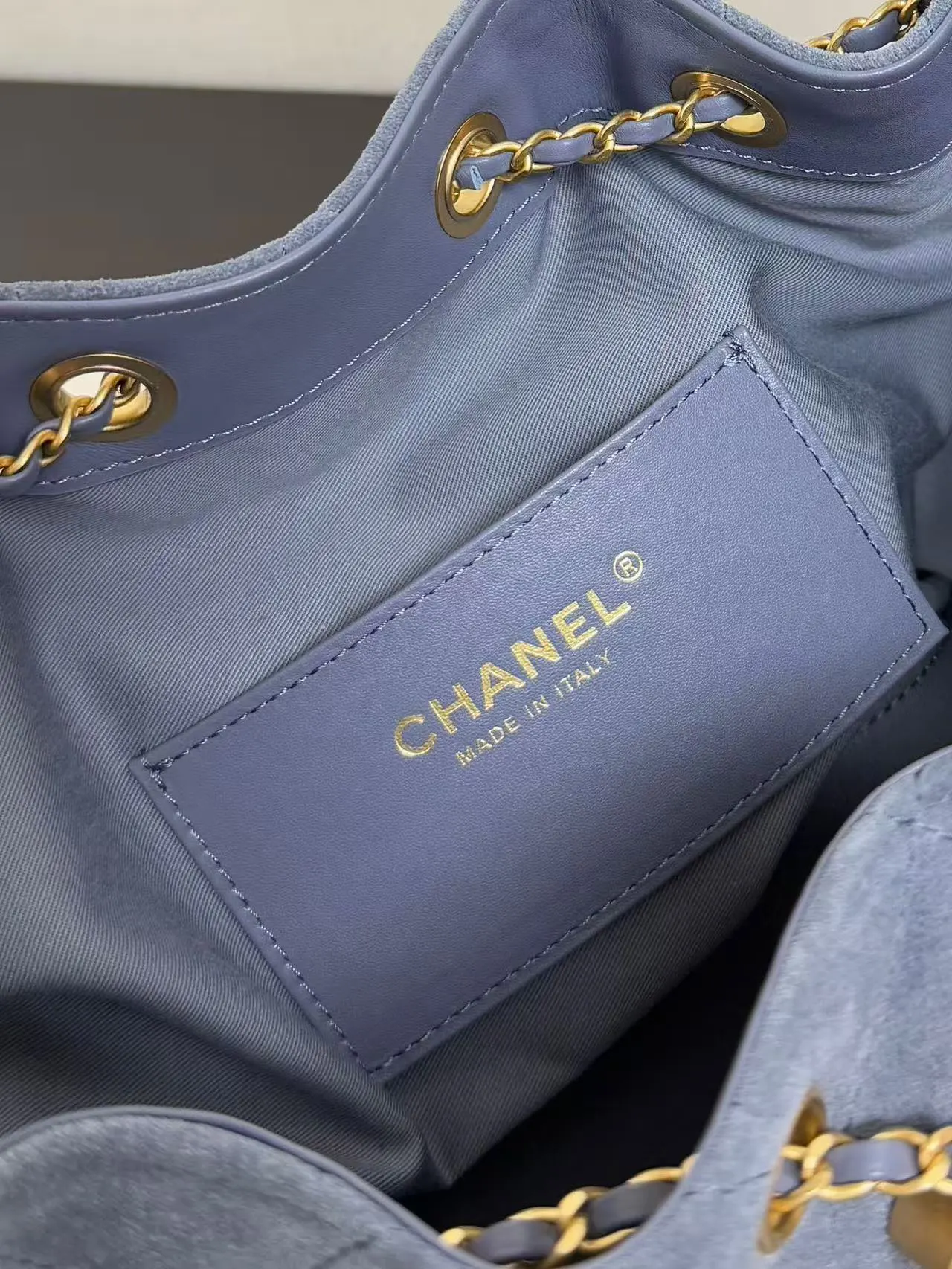 Blue Chain Bag