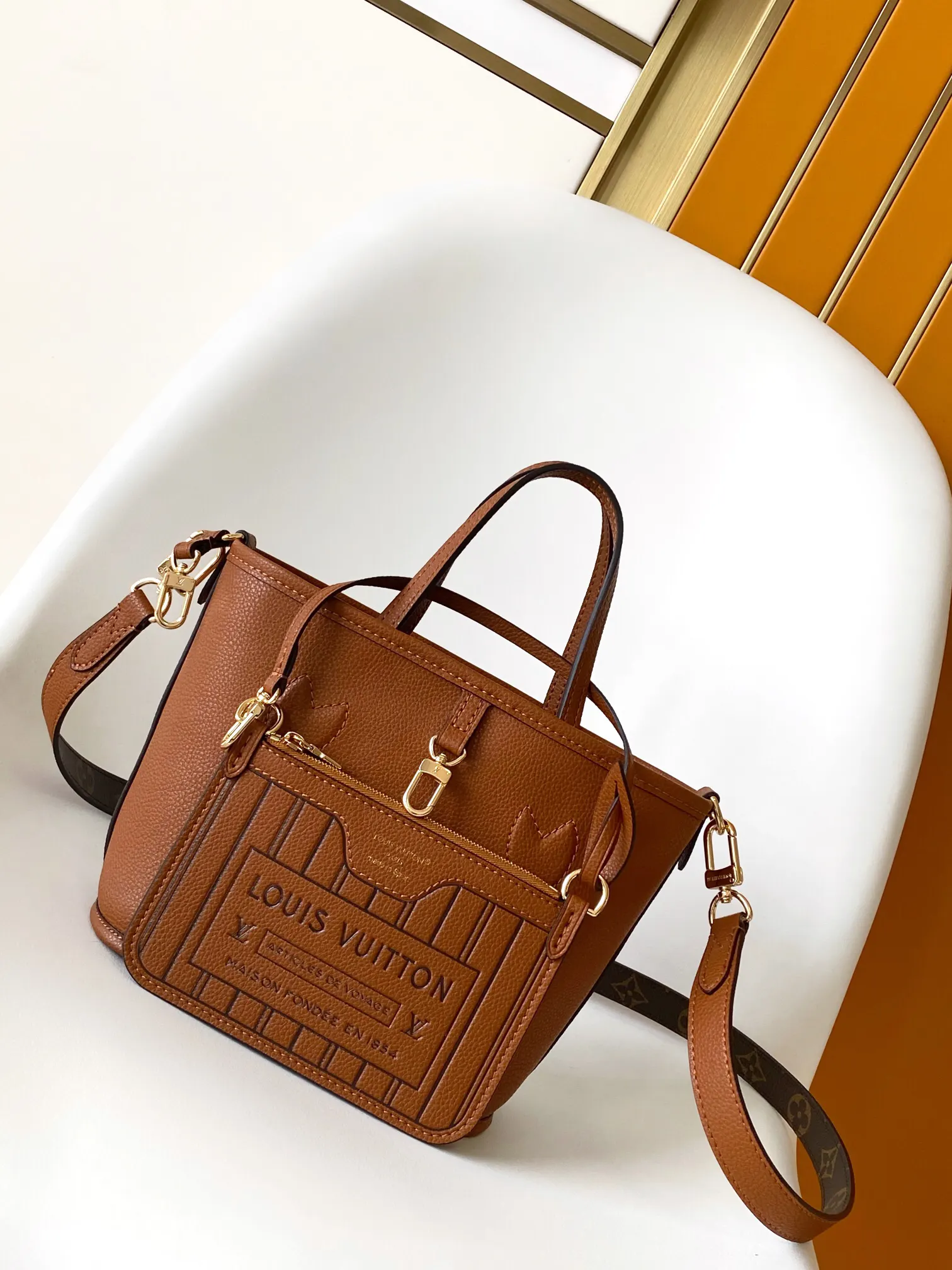 LV Neverfull 黑灰配色 托特包 大容量通勤款 | ORBUYBAG 嵐奢包