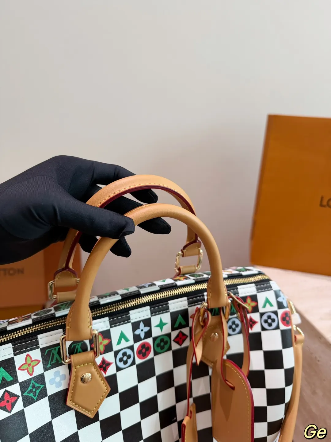 Louis Vuitton Black White Tote Bag