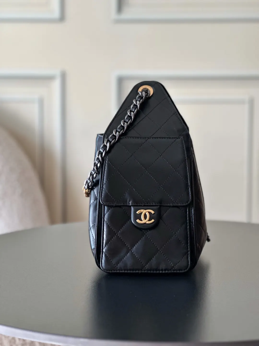 CHANEL Hobo 背景～区别于市场普通货 法国 腋下包 复古腋下背款