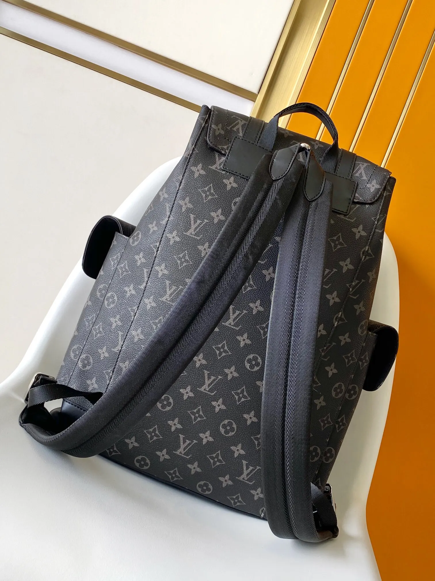 Blue Monogram Fashion Item Travel Canvas