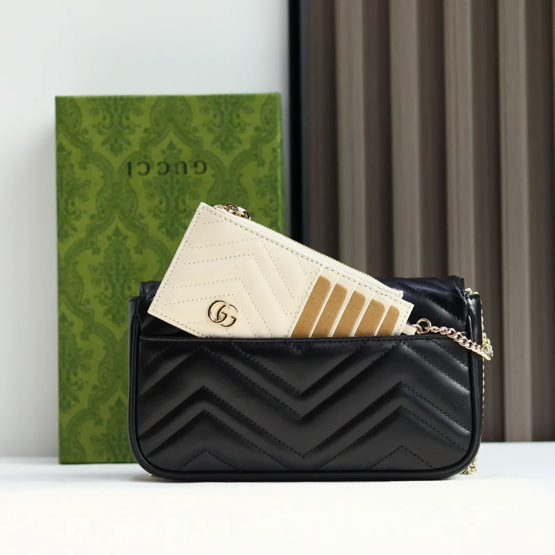 Gucci Marmont 牛皮 链条包 精致链条款